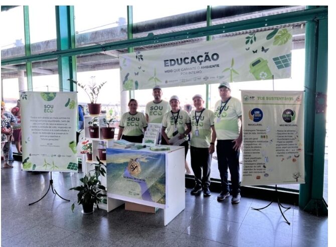 TCE-AM realiza ação de conscientização ambiental integrada entre portos de Manaus e Parintins