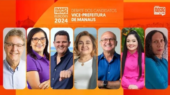 BandNews Difusora realiza debate com candidatos e candidatas a vice Prefeitura de Manaus