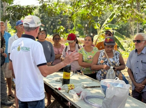 Sepror promove curso de biofertilizantes e compostos orgânicos no ramal do Pau Rosa