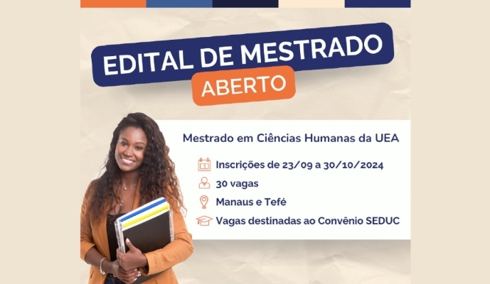 UEA abre inscrições para Mestrado em Ciências Humanas