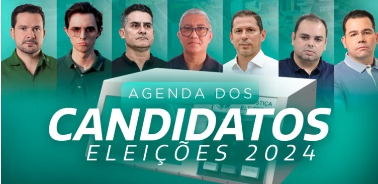 Eleições 2024: confira a agenda dos candidatos a prefeito de Manaus nesta quinta, 12/9